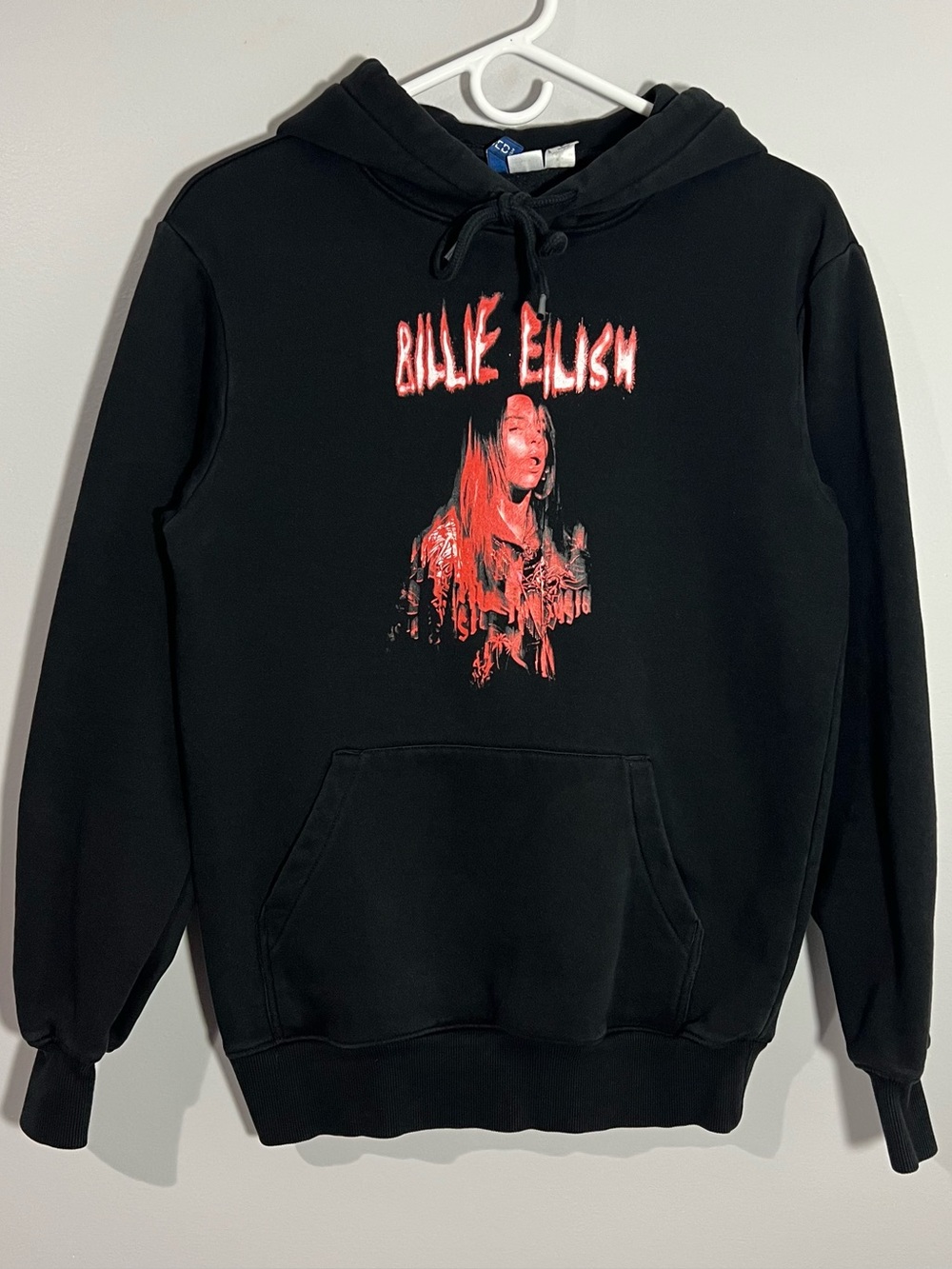 H&M Divided Billie Eilish Spooky Black Pullover Sweatshirt Hoodie Adult XS